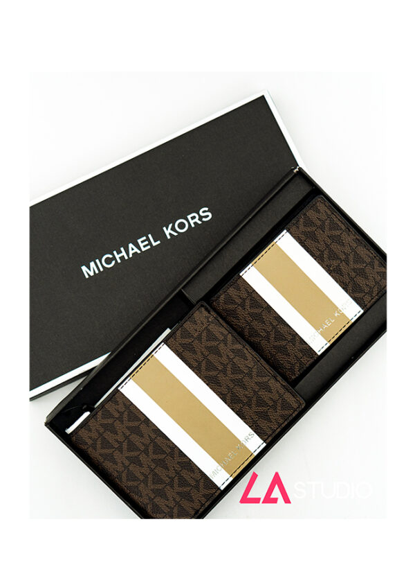 Wallet Michael Kors Set Brown - Imagen 2