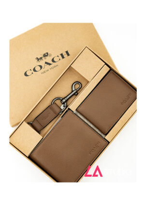 Wallet Coach Set Brown